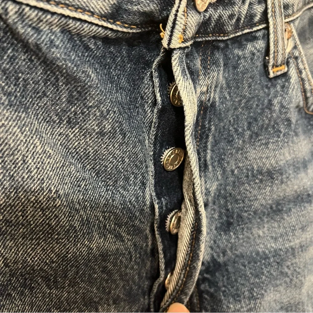 AGOLDE Parker Long Denim Shorts
